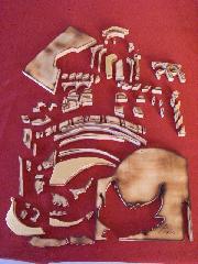 quadri in legno traforato e foglia oro